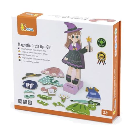 Магнитная игра Viga Toys Одень девочку (44635)