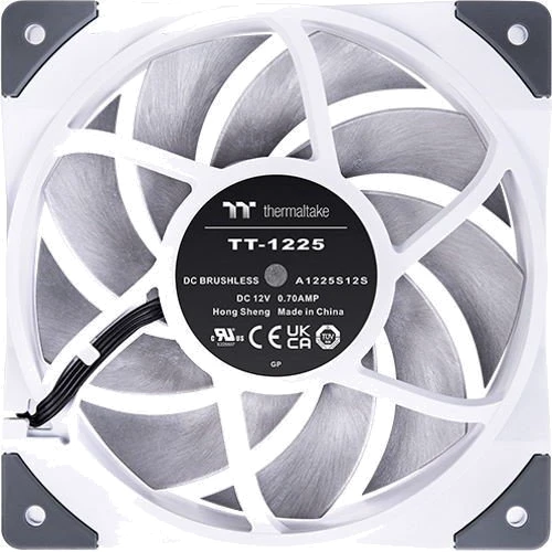 Кулер Thermaltake Toughfan 12 White (CL-F117-PL12WT-A): Рівень шуму, dB 22