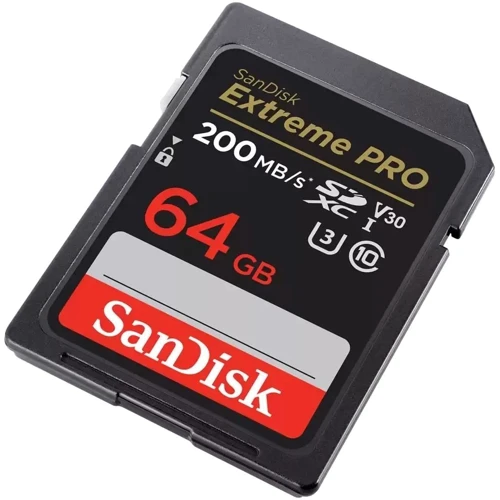 Карта пам'яті SanDisk 64GB SDXC Class 10 UHS-I U3 V30 Extreme PRO (SDSDXXU-064G-GN4IN): Обсяг 64 ГБ