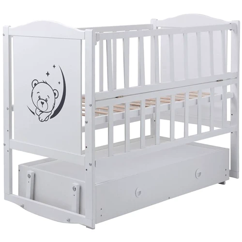 

Детская кроватка Babyroom Тедди T-03 белый (624693)