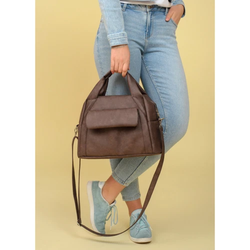Жіноча спортивна сумка Sambag Vogue BQS світло-коричнева (90153061)