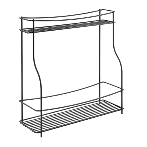 Полиця Metaltex 33x12x42 см чорна покриття Touch-Therm Balsamico-Roll Lava (360855)