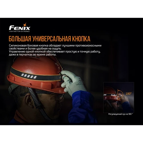 Фонарь туристический Fenix HM61R + Складной нож Ruike S22 Коричневый фото 11