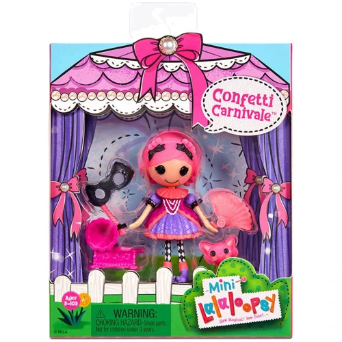 Лялька MINI LALALOOPSY – Конфетті карнавал (з аксесуарами): Висота, см 7.5