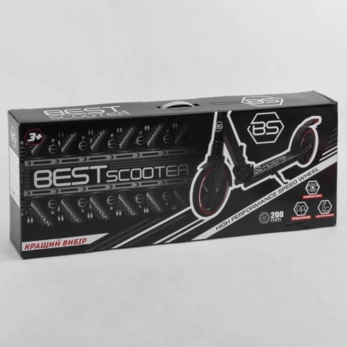 Самокат алюмінієвий Best Scooter червоний (41775): Кількість коліс 2