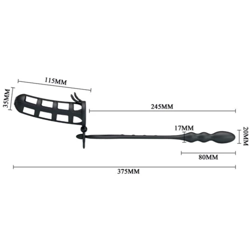 Насадка на член LYBAILE Pretty Love Hercules Penis Sheath Black