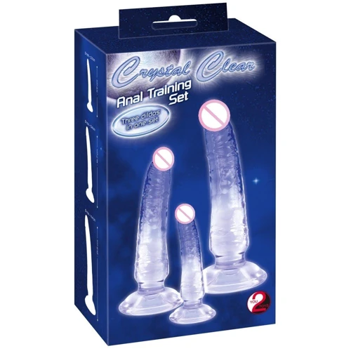 Набор анальных фаллоимитаторов Crystal Clear Anal Training Set