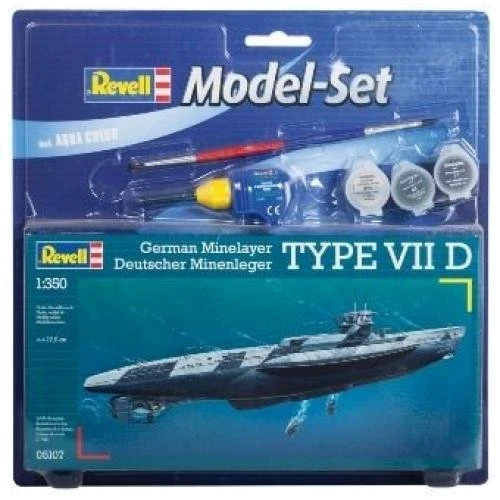 Подарочный набор Revell Подводная лодка U-BoatType VII D 1:350 (65107)