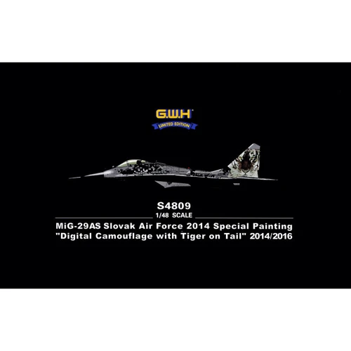 Модель Greatwall Hobby Истребитель МиГ-29АС ВВС Словакии 2014 г. (Спец Окрас) (GWH-S4809)