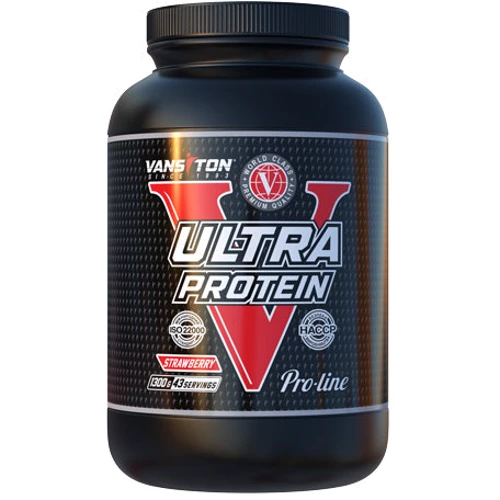 Протеин Vansiton Ultra Protein 1300 g /43 servings/ Strawberry