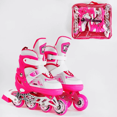 Роликові ковзани Best Roller Pink (116273): Колір розовый