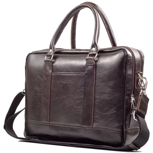 Solier ABERDEEN Leather Bag Brown (SL02Brown) for MacBook Pro 15"