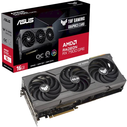 Видеокарта ASUS Nvidia GeForce TUF-RX7900GRE-O16G-GAMING: Объем памяти, Гб 16