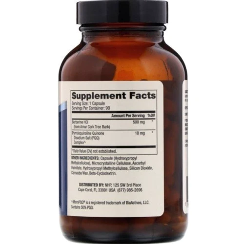 Dr. Mercola Berberine and MicroPQQ Advanced 500 mg / 10 mg Берберин і MicroPQQ 90 капсул: Форма випуску капсули