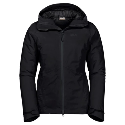 Куртка Jack Wolfskin Argon Storm Jacket W 1111591-6000 42 черная зимняя с капюшоном