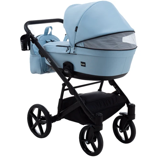 Коляска 2 в 1 Bair Kiwi Soft BKS-027 голубой: Материал колес резина