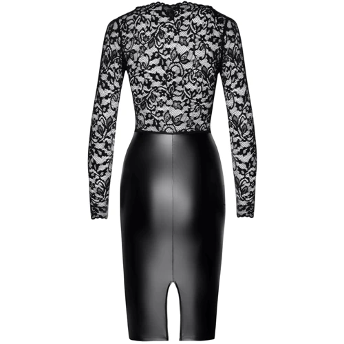 Платье Noir Handmade F295 Euphoria lace and wetlook midi dress Вlack, XXL