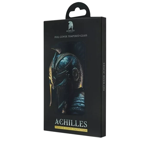 Защитное стекло для iPhone ACHILLES Premium Tempered Glass Black for iPhone 12 Pro Max: Тип защиты экрана на экран