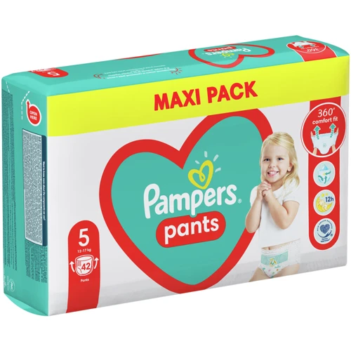 Подгузники Pampers трусики Pants Размер 5 (12-17 кг) 42 шт. (8006540068960) фото 10