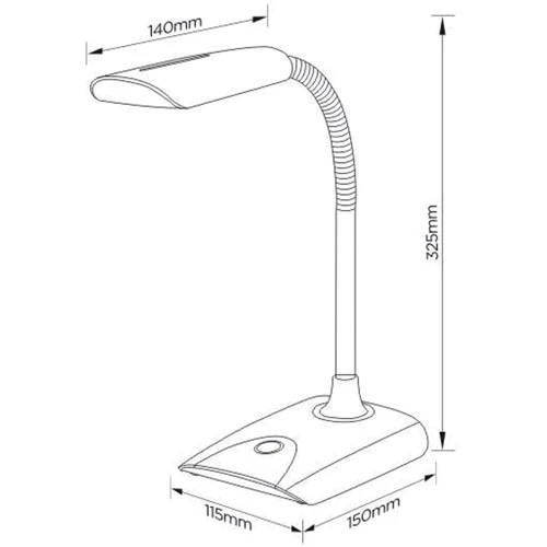 Настольная светодиодная лампа Fundesk LS2 Grey