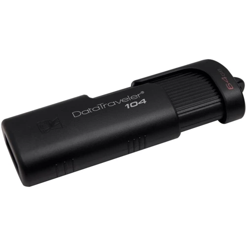 USB-флешка Kingston 64GB DataTraveler 104 USB 2.0 Black (DT104/64GB): Обсяг пам'яті 64 GB
