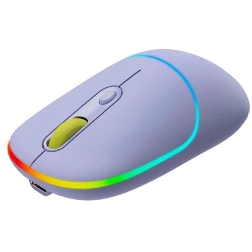 Мишка Canyon MW-22 Dual Band RGB Wireless Mountain Lavender (CNS-CMSW22ML): інтерфейс підключення Bluetooth, Wireless
