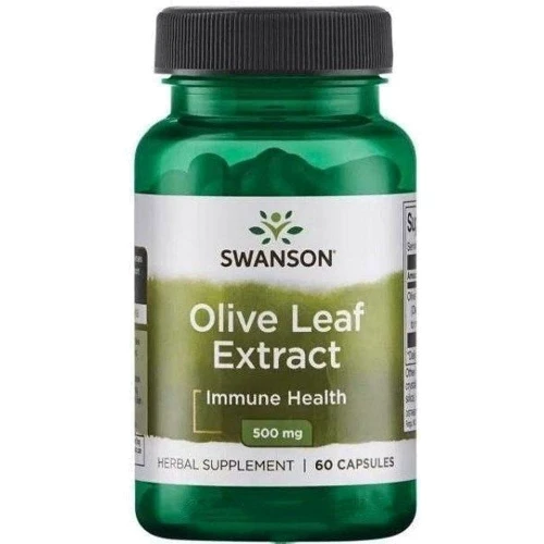 Swanson Olive Leaf Extract 500 mg Экстракт оливковых листьев 60 капсул