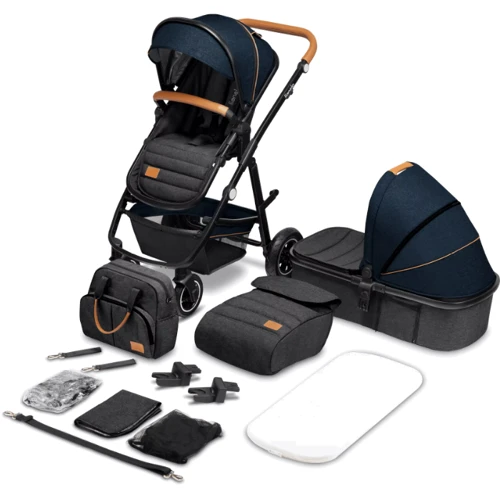 Коляска 2 в 1 Lionelo Amber Blue Navy: Количество блоков 2
