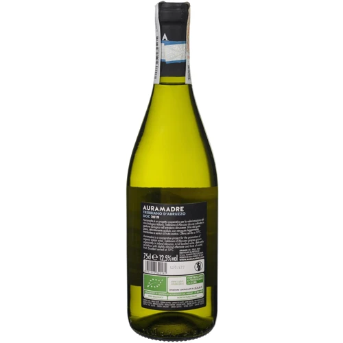 Вино Auramadre Trebbiano D`Abruzzo Biologico DOC белое сухое 0.75 л (FSH_8051013640181): Страна производитель Италия