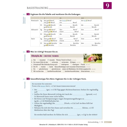 Menschen B1: Arbeitsbuch mit Audio-CDs: ISBN 9783191119034, 978-3-19-111903-4