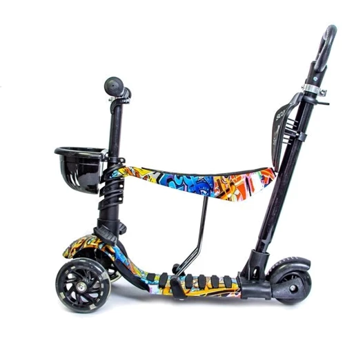 Самокат Scooter 5in1. Graffiti (багатофункціональний): Тип коліс литі