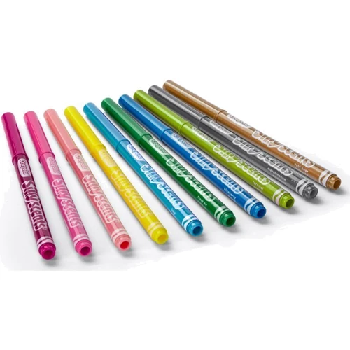 Набір фломастерів CRAYOLA Silly Scents Washable Тонка лінія з ароматом 10 шт (256340.024): Тип Смываемые