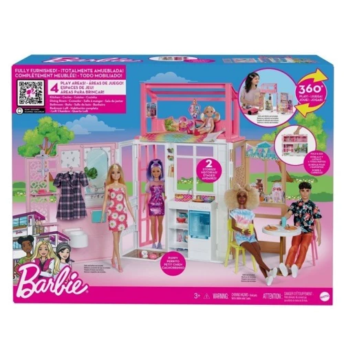 Портативний будиночок Barbie 2-поверховий (HCD47) фото 6