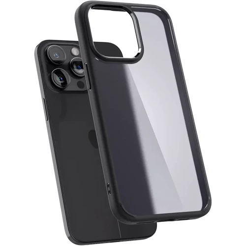 Чехол для iPhone Spigen Ultra Hybrid Frost Black (ACS06568) for iPhone 15 Pro Max: Цвет черный