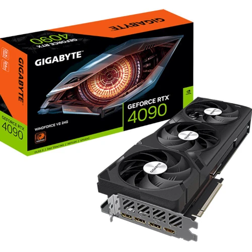Видеокарта GIGABYTE GeForce RTX 4090 WINDFORCE V2 24G (GV-N4090WF3V2-24GD)