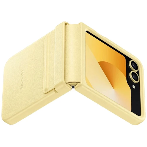 Чехол для телефонов Epik Leather Case Yellow for Samsung F741 Galaxy Flip 6: Материал искусственная кожа и TPU (термополиуретан)