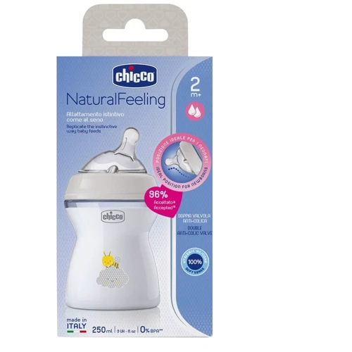 Пляшечка пластикова Chicco Natural Feeling NEW, 250 мл, 2м+ (81323.30) фото 7