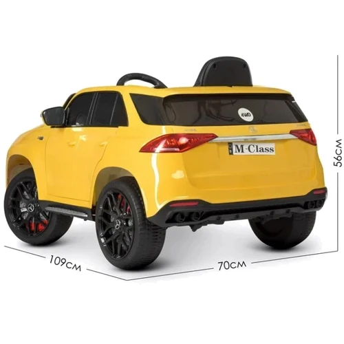 Дитячий електромобіль Bambi Racer Mercedes M-Class 100W 4WD жовтий (M 4781EBLRS-6): Максимальна швидкість, км/год 5
