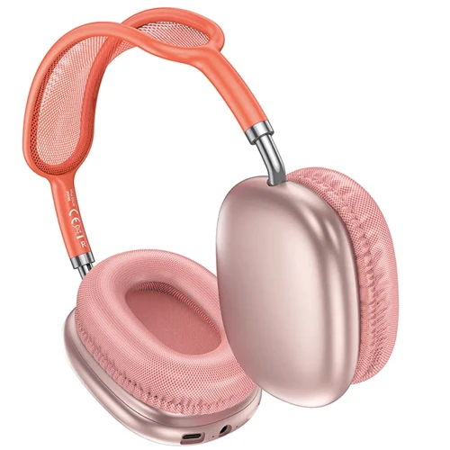 Наушники Borofone BO22 Plus Elegant Pink: Тип конструкции полноразмерные