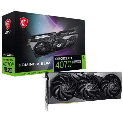 Видеокарта MSI GeForce RTX 4070 Ti SUPER 16GB GDDR6X GAMING X SLIM: Исполнение Трехслотовое