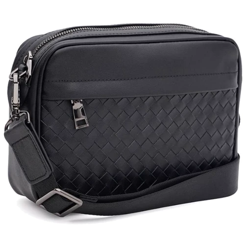 Чоловіча сумка через плече Ricco Grande чорна (K16612bl-black)