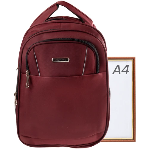 Мужской рюкзак Valiria Fashion бордовый (3DETAB2020-1): Фактура Матовая, Тканая