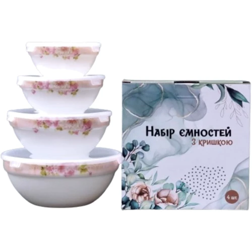 Емкость для хранения S&T "Боника" с крышкой 4 шт. (30054-1303)