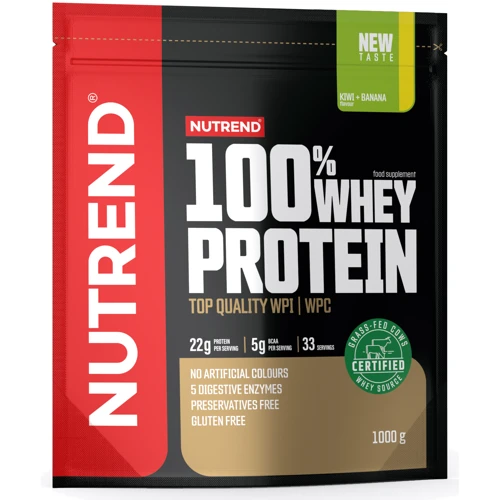 Протеин Nutrend 100% Whey Protein 1000 g /33 servings/ Kiwi Banana