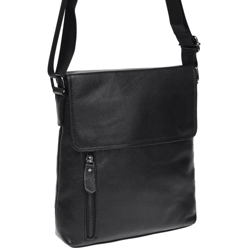 Чоловіча сумка планшет Borsa Leather чорна (K17859-black): Країна виробник Тайвань