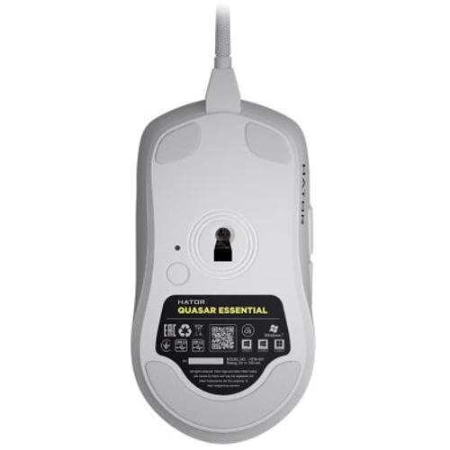 Мышь Hator Quasar Essential White (HTM-401): Количество кнопок 6