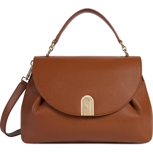 Жіноча сумка-сетчел Furla Sleek M Top Handle 03B00 коричнева (BZP0ABRHSF00003B00)