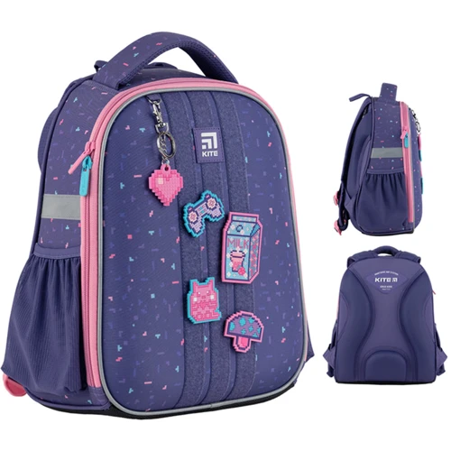 Рюкзак каркасный Kite K24-555S-3 Education 555 Pixel Love (K24-555S-3)