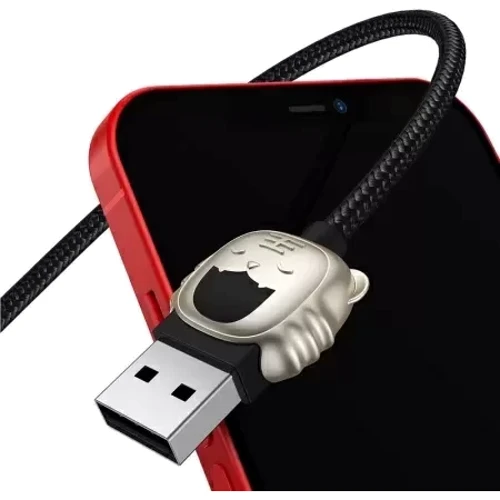 Кабель Baseus USB Cable to Lightning/microUSB/USB-C Tiger 3.5A 1.2m Black (CASX010001): Длина 1.2 м