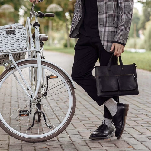 INCARNE Handmade Leather Bag-cover Brave Black for MacBook Air 15" M3 | M2 (2024 | 2023) фото 8